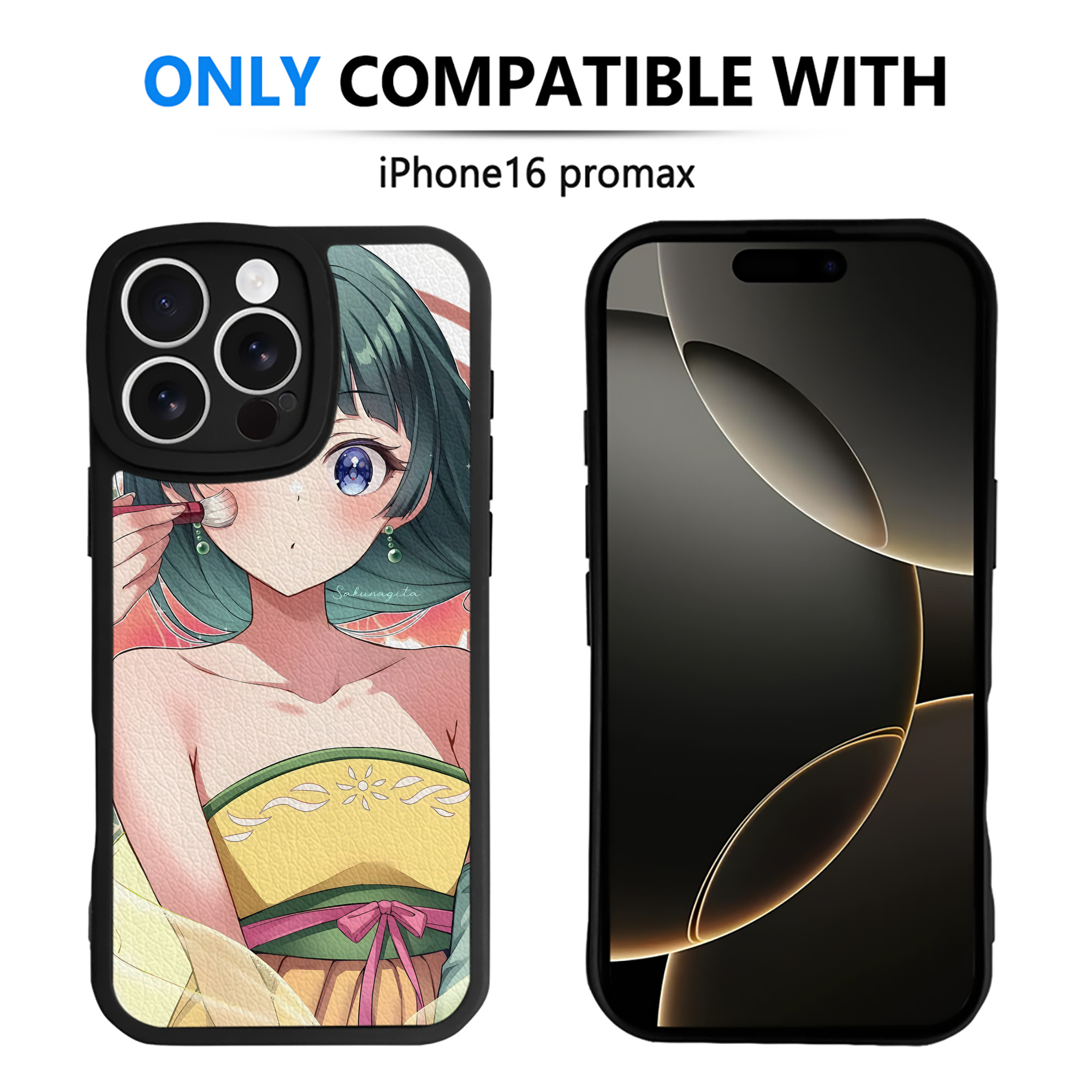 （画像用） 薬屋のひとりごと The Apothecary Diaries 【iPhone 16シリーズ対応】シリコンスマホケース（レザー調） 材質：シリコン